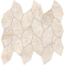 Azteca, Perla Venata, AZTECA PERLA VENATA LUX LEAF CREMA LAPPATO MOZAIKA LAPPATO GRES REKTYFIKOWANY 29.49X28.39 