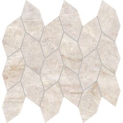 azteca perla venata leaf gris mozaika gres rektyfikowany 29.49x28.39 