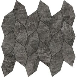 azteca perla venata leaf negro mozaika gres rektyfikowany 29.49x28.39 