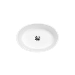 besco uniqa glam grafitowa umywalka wolnostojąca + klik-klak biały 32x46x84 (umd-u-wggw) 