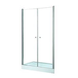 besco sinco due 80 drzwi prysznicowe wahadłowe podwójne szkło przejrzyste 80x195 (dsd-80) 