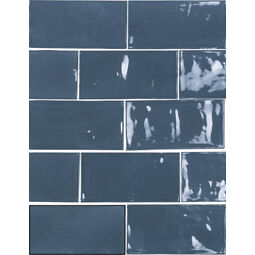carmen ceramic art power dark blue gloss płytka ścienna 6.2x12.5 