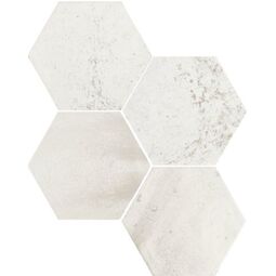 carmen ceramic art mars white hexagon 13.9x16 