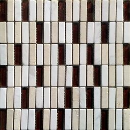 ceramstic brown mix mozaika szklano-kamienna 30.8x31 (msk-11) 
