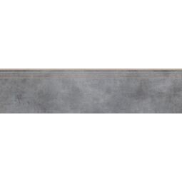 cerrad batista steel stopnica nacinana rektyfikowana 29.7x119.7 