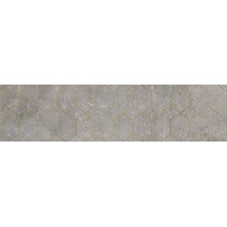 cerrad softcement silver geo dekor poler rektyfikowany 29.7x119.7 
