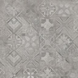cerrad softcement silver patchwork dekor poler rektyfikowany 59.7x59.7 