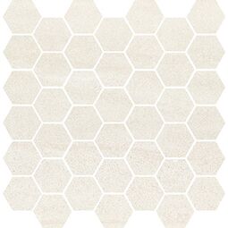 cersanit bantu cream heksagon small glossy mosaic 29x29.7 