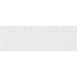 cersanit white glossy structure cubes płytka ścienna 20x60 