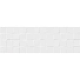 white glossy structure cubes płytka ścienna 19.8x59.8 