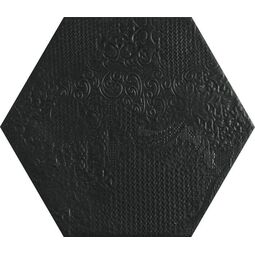 codicer milano black hexagonal gres 22x25 