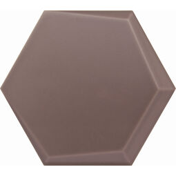 decus hexagono cuna chocolate mate płytka ścienna 15x17 