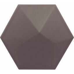 decus hexagono piramidal grafito mate płytka ścienna 15x17 