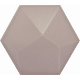 decus hexagono piramidal nude mate płytka ścienna 15x17 