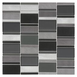 allumi piano grey 73 mozaika metalowa 29.3x29.8 