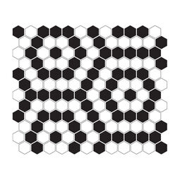 dunin mini hexagon b&w nano mozaika premium mat 26x30 