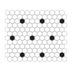 dunin mini hexagon b&w spot mozaika premium mat 26x30 