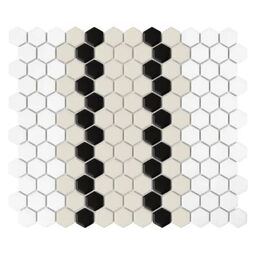 dunin mini hexagon stripe 5.1.c matt mozaika 26x30 