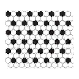 dunin mini hexagon b&w mix mozaika premium mat 26x30 