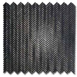 El Casa, Enamel Herringbone, EL CASA ENAMEL HERRINGBONE NEGRO BRILLO MOZAIKA 28X30.3 