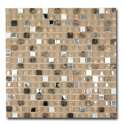 el casa brown pearl mozaika szklano-metalowo-kamienna 30.5x30.3 
