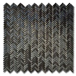 el casa enamel herringbone negro mix soft/brillo mozaika 28x30.3 