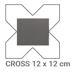 Equipe Ceramicas, Porto, EQUIPE PORTO CROSS BLACK GRES 17.5X20 (30618) 