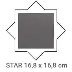 Equipe Ceramicas, Porto, EQUIPE PORTO STAR BLACK GRES 17.5X20 (30627) 