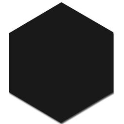 equipe hexagon black mate płytka ścienna 12.4x10.7 (21909) 