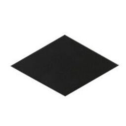 rhombus black smooth gres 14x24 (22693)