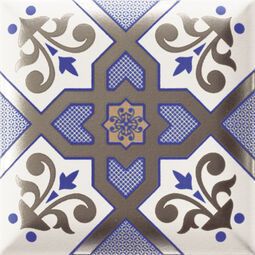 mainzu ceramica esna blu dekor 15x15 