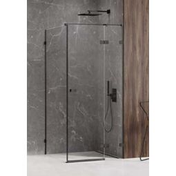 New Trendy, Avexa Black, NEW TRENDY AVEXA BLACK KABINA PROSTOKĄTNA DRZWI PRAWE. SZKŁO CZYSTE 6MM 80X100X200 (EXK-1567) 