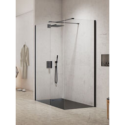 New Trendy, New Modus Black, NEW TRENDY NEW MODUS BLACK KABINA WALK-IN. SZKŁO CZYSTE 8MM 140X90X200 (EXK-1293) 