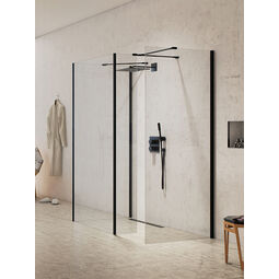 New Trendy, New Modus Black, NEW TRENDY NEW MODUS BLACK KABINA WALK-IN. SZKŁO CZYSTE 8MM 80X200 (EXK-0101) 