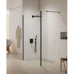 New Trendy, New Modus Black, NEW TRENDY NEW MODUS BLACK ŚCIANKA SZKLANA WALK-IN. SZKŁO CZYSTE 8MM 90X200 (EXK-0065) 