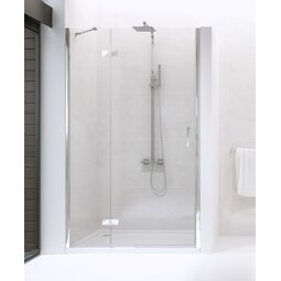 new trendy new renoma drzwi prysznicowe wnękowe lewe. szkło czyste 6mm 120x195 (d-0101a) 