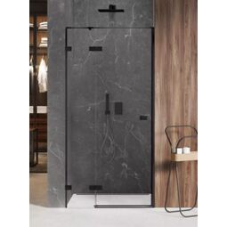 new trendy avexa black drzwi prysznicowe wnękowe lewe. szkło czyste 6mm 100x200 (exk-1550) 
