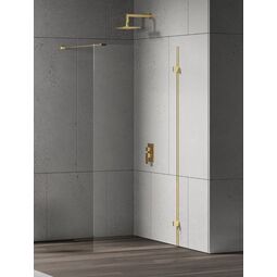 new trendy eventa gold shine kabina walk-in szkło czyste 8mm 100x200 (exk-4841)