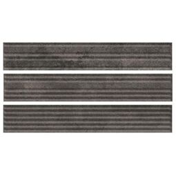 Paradyż, Carrizo, PARADYŻ CARRIZO BASALT ELEWACJA STRUKTURA STRIPES MIX MAT 6.5X39.7 