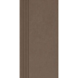 paradyż intero brown stopnica prosta nacinana mat 29.8x59.8 