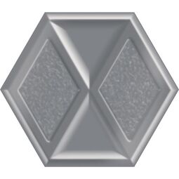 paradyż morning silver heksagon dekor 19.8x17.1 