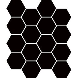 nero hexagon uniwersalna mozaika gres 22x25.5 