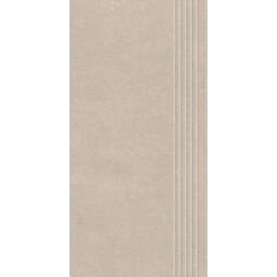 paradyż pure art sand mat stopnica prosta nacinana 29.8x59.8 