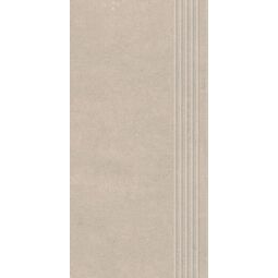 paradyż pure art sand mat stopnica prosta nacinana 29.8x59.8x0.8