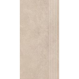 paradyż silkdust light beige stopnica półpoler prosta nacinana 29.8x59.8 