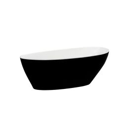 Besco, Goya, BESCO GOYA MATT BLACK & WHITE 140 WANNA WOLNOSTOJĄCA + KLIK-KLAK GRAFITOWY 142X62 (WMMC-140GGR) 