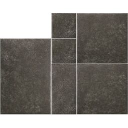 Realonda, Modular Borgogna Stone, REALONDA MODULAR BORGOGNA STONE BLACK GRES 6-ELEMENTOWY 44X66/44X44/22X44/22X22 