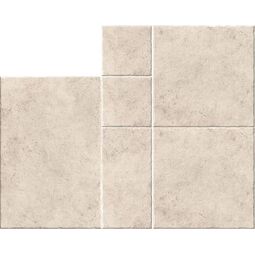 Realonda, Modular Borgogna Stone, REALONDA MODULAR BORGOGNA STONE WHITE GRES 6-ELEMENTOWY 44X66/44X44/22X44/22X22 