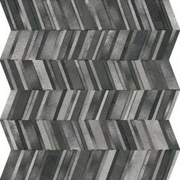 realonda chevron black gres 44x44 