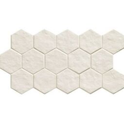realonda muse white hex gres 26.5x51 